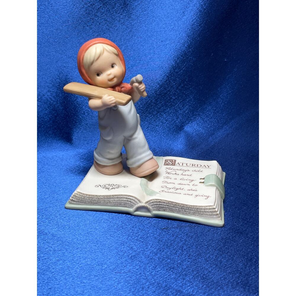 Enesco Memories of Yesterday Saturday's Child Works Hard For Living